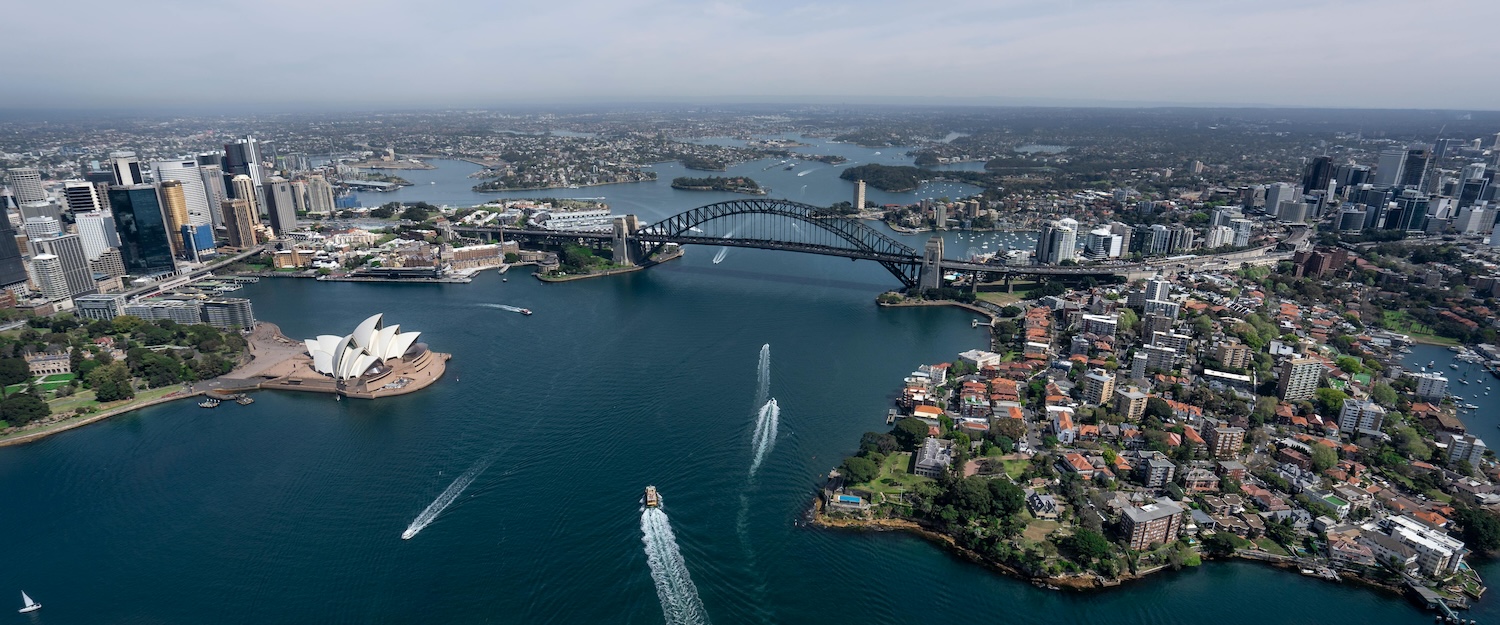 Aerial image of Sydney Harbour